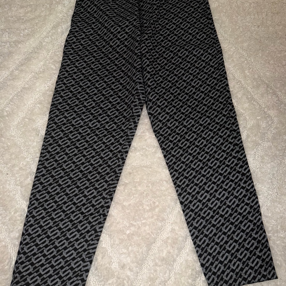 Supreme Black and Gray Geometric Pants